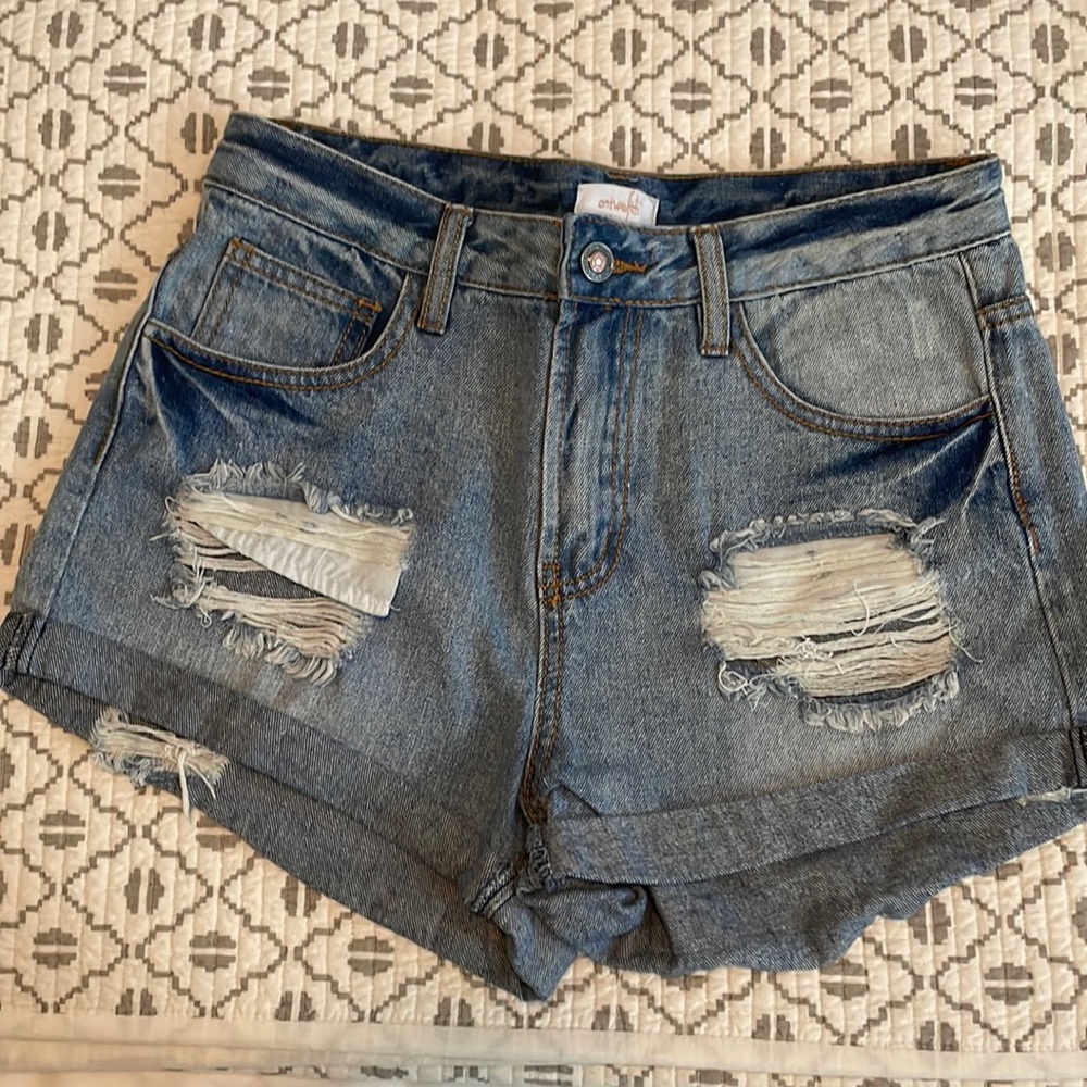 Barly worn denim shorts super cute | 27